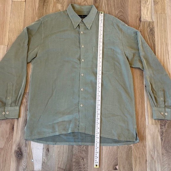 Mens Bugatchi VOMO Button-Down Long Sleeve Shirt SZ L - Picture 3 of 5
